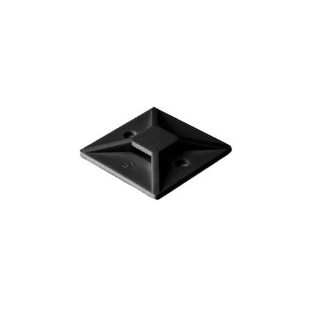 Cable Wholesale Cable Tie Adhesive Mounting Bases, Black, 10 pack 30FT-12200